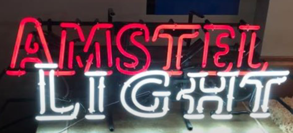Amstel Light Script Neon Sign